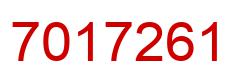 Number 7017261 red image