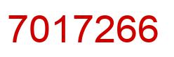 Number 7017266 red image