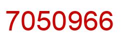 Número 7050966 imagen rojo