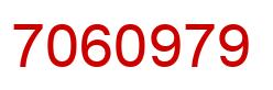 Number 7060979 red image