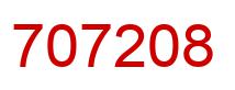 Number 707208 red image
