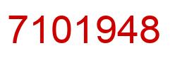 Number 7101948 red image