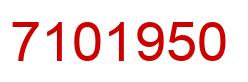 Number 7101950 red image