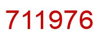 Número 711976 imagen rojo