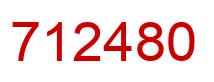 Number 712480 red image