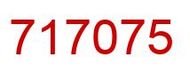 Number 717075 red image