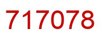 Number 717078 red image