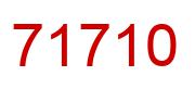 Number 71710 red image