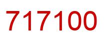 Number 717100 red image