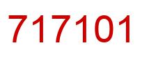 Number 717101 red image