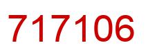 Number 717106 red image