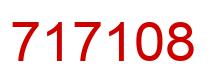 Number 717108 red image