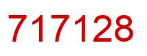 Number 717128 red image