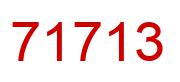 Number 71713 red image