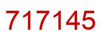 Number 717145 red image