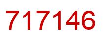 Number 717146 red image