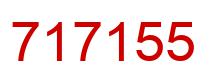 Number 717155 red image