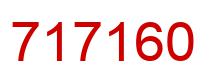 Number 717160 red image