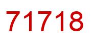 Number 71718 red image