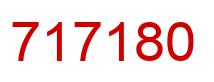 Number 717180 red image
