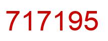 Number 717195 red image