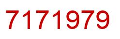 Number 7171979 red image