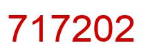 Number 717202 red image