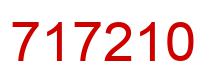 Number 717210 red image