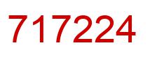 Number 717224 red image