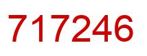 Number 717246 red image