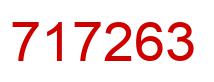 Number 717263 red image