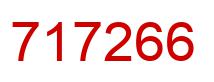 Number 717266 red image