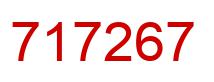 Number 717267 red image