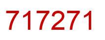 Number 717271 red image