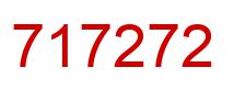Number 717272 red image