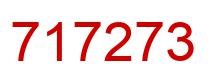 Number 717273 red image