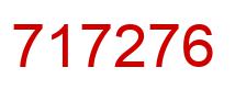 Number 717276 red image