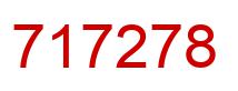 Number 717278 red image