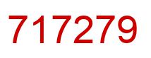 Number 717279 red image