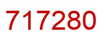 Number 717280 red image