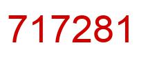 Number 717281 red image