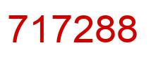 Number 717288 red image