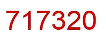Number 717320 red image