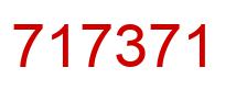 Number 717371 red image