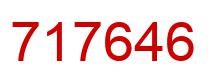 Number 717646 red image