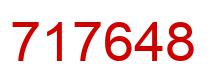 Number 717648 red image