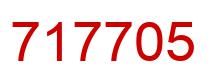 Number 717705 red image
