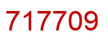Number 717709 red image
