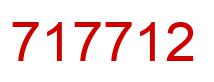 Number 717712 red image