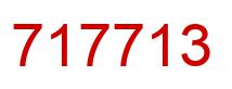 Number 717713 red image